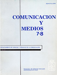 												Ver Núm. 7-8 (1989): Revista Comunicación y Medios
											