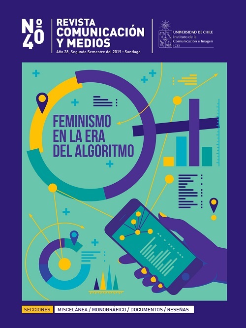 											Ver Vol. 28 Núm. 40 (2019): Revista Comunicación y Medios, Jul.-Dic.. Monográfico: Feminismos en la era del algoritmo
										